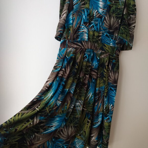 Hawaiian Tropical Dress 46" Bust 37.5" Waist Amish Mennonite Cape Old Colony - Picture 7 of 12